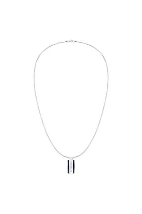 گردنبند جواهر طوسی مردانه فلزی Tommy Hilfiger - کد 850004647