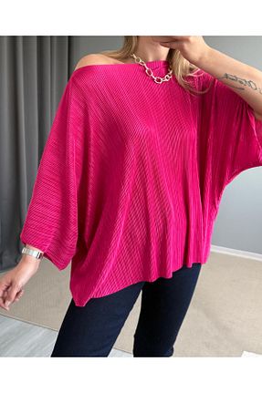 بلوز صورتی زنانه ساده AlisaSu - کد 934261835