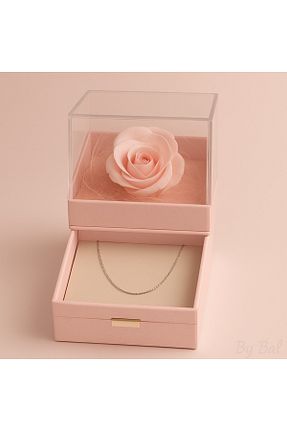 گردنبند استیل ( فولاد ) طوسی زنانه استیل ضد زنگ BYBAL - کد 934275858