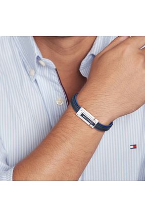 دستبند استیل (فولاد) آبی مردانه Tommy Hilfiger - کد 837885255