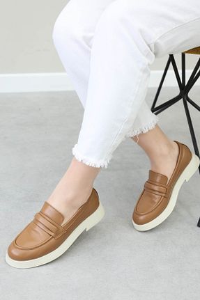 کفش کژوال قهوه ای زنانه چرم خالص Fast Step - کد 899646855
