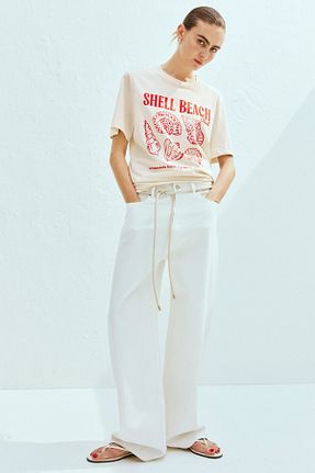 تیشرت زنانه اورسایز H&M - کد 929354199