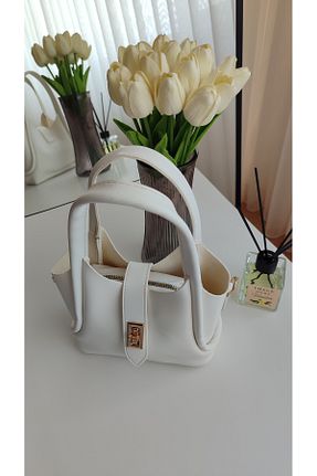کیف دوشی سفید زنانه چرم مصنوعی ravensbag - کد 934297958