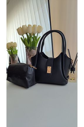 کیف دوشی مشکی زنانه چرم مصنوعی ravensbag - کد 934302424