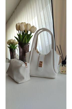 کیف دوشی سفید زنانه چرم مصنوعی ravensbag - کد 934297958