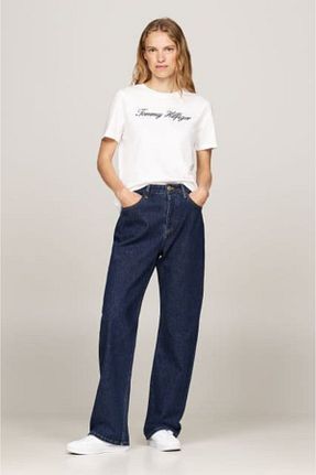 تیشرت سفید زنانه رگولار Tommy Hilfiger - کد 900601676