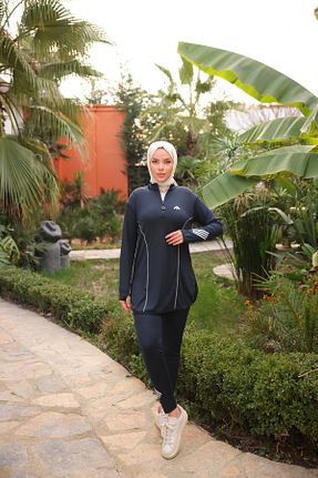 مایو حجاب سرمه ای زنانه ساده MİMİ Luxury Wear - کد 927230877