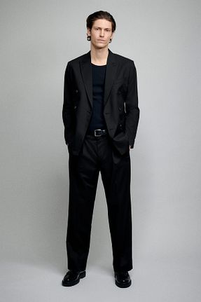 شلوار مشکی مردانه پلی استر H&M - کد 899904909