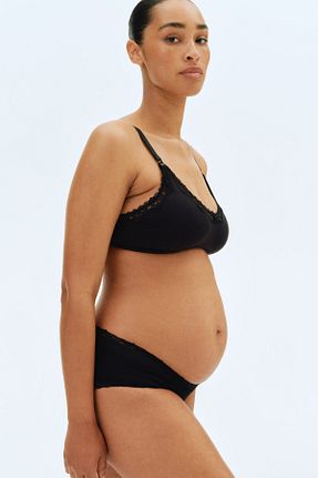 ساق شلواری بارداری صورتی فاق افتاده H&M - کد 929498387