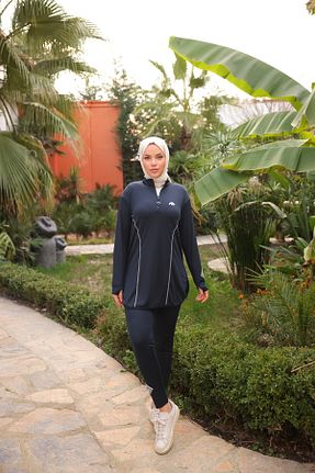 مایو حجاب سرمه ای زنانه ساده MİMİ Luxury Wear - کد 927230877
