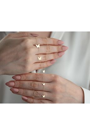 گردنبند طلا زرد زنانه 14 عیار Minimal Kolye - کد 917838851