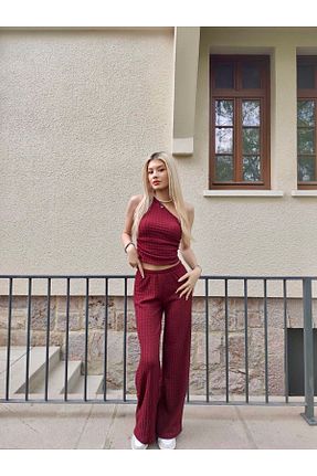 ست بالاتنه و پائین تنه رنگی زنانه بافت mekabutik - کد 934346831