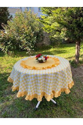 رومیزی زرد Fırfırlı LILYUM - کد 935284317