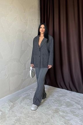 شلوار طوسی زنانه بافتنی nedo7 - کد 935294402