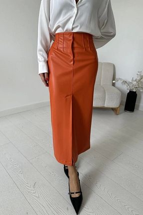 دامن رنگی زنانه چرم مصنوعی nedo7 - کد 934366390
