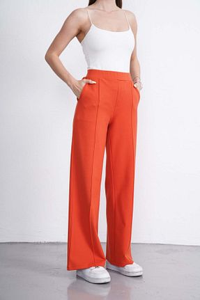 شلوار نارنجی زنانه پارچه neroverde - کد 933463308
