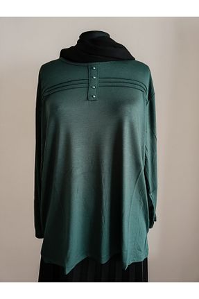بلوز سبز زنانه ساده ÖZNUR GÖZÜBEK - کد 933753337