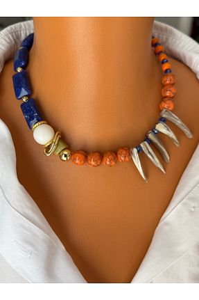 گردنبند جواهر رنگی زنانه منجق Naskosta - کد 934400946