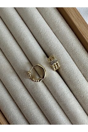 گوشواره جواهر طلائی زیرکن ringbox - کد 934407045