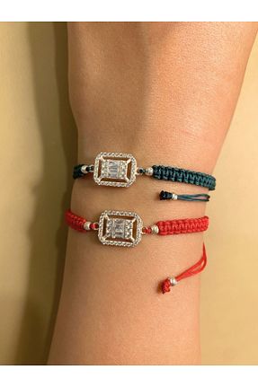 دستبند نقره خاکی زنانه 925 عیار bymissmücevherat - کد 934406054