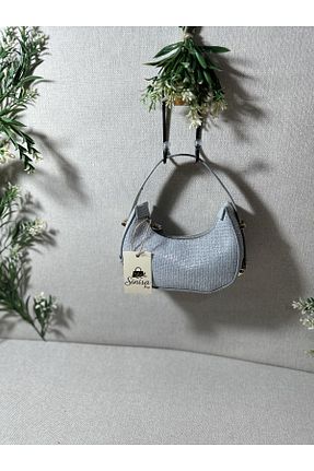 کیف دستی طوسی زنانه ابعاد کوچک SİNİSA BAG - کد 929748407