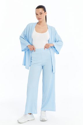 ست بالاتنه و پائین تنه رنگی زنانه بافت Maison La Femme - کد 932651856