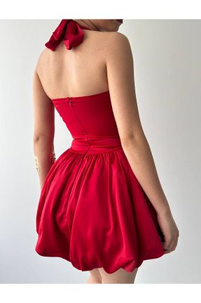 لباس مجلسی و فارغ التحصیلی قرمز زنانه ساتن conconmoda - کد 928848851