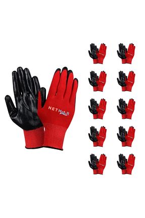 دستکش کار قرمز NETMAR - کد 934421511