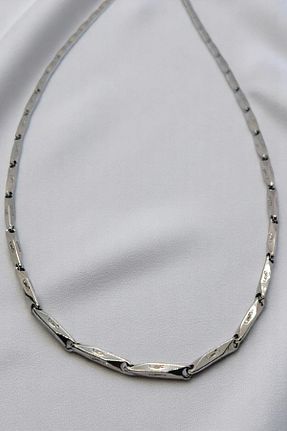 گردنبند استیل ( فولاد ) طوسی مردانه استیل ضد زنگ katilus - کد 934438444