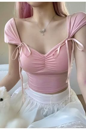 بلوز صورتی زنانه ساده DarkellaStore - کد 934435890