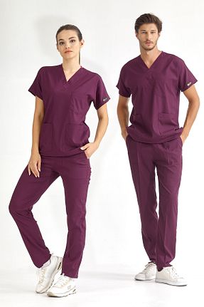 لباس کار بنفش ÇİZGİ MEDİKAL - کد 761618825