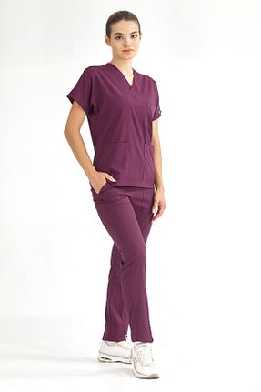 لباس کار بنفش ÇİZGİ MEDİKAL - کد 761618825