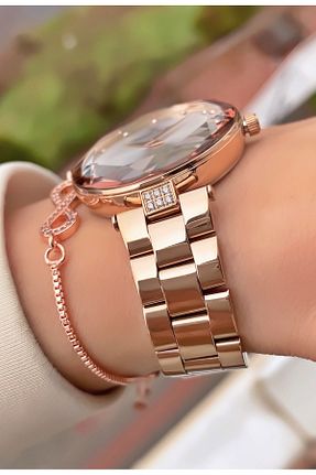 ساعت مچی طلائی زنانه 36-40 میلی متر Daniel Klein - کد 355086698