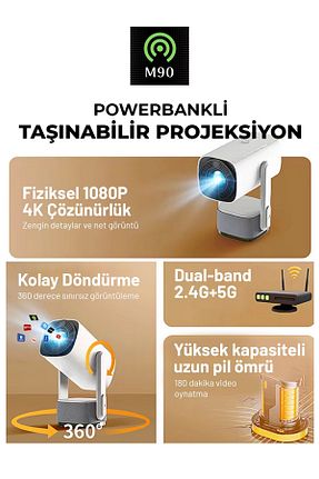 پروژکتور سفید HD M90 - کد 934466389