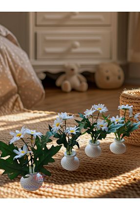 گل خشک و مصنوعی سفید TTH Takatuka Hediyelik - کد 829712072