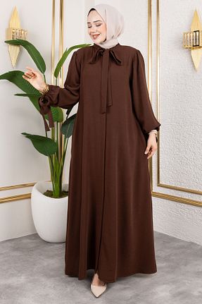 کلاه و ابایا قهوه ای زنانه پنبه ای Genel Markalar - کد 934472706