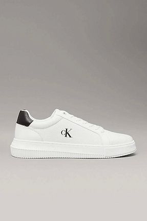 کفش اسنیکر سفید مردانه چرم اصل Calvin Klein - کد 924539629