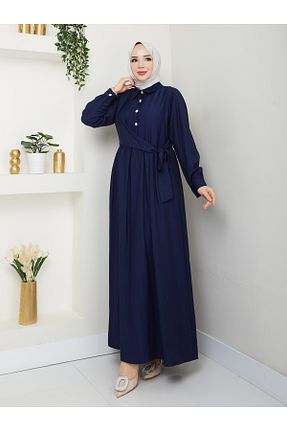 لباس حجاب سرمه ای زنانه A-line modapark.ist - کد 934477228