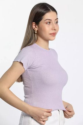 بلوز بنفش زنانه ساده İKLİM LİFE - کد 934478973