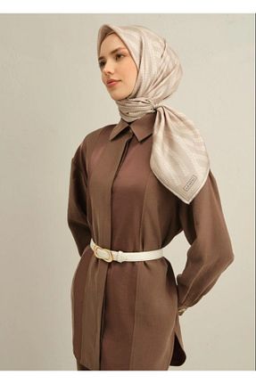 روسری بژ İpek Tivil Armine - کد 901825859