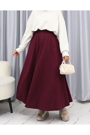 دامن زرشکی زنانه پنبه ای markatrend - کد 934495890