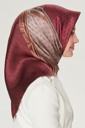 روسری سبز کرپ ساتن ابریشم Armine - کد 734102160