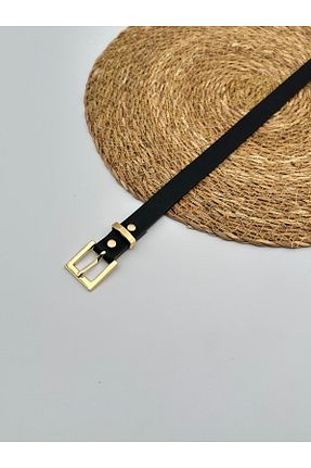 کمربند مشکی زنانه چرم مصنوعی Desre Moda - کد 934488847