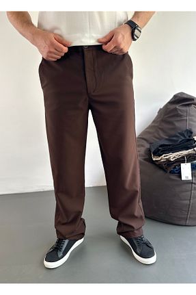 شلوار قهوه ای مردانه لیکرا tiggirmoda - کد 934507917