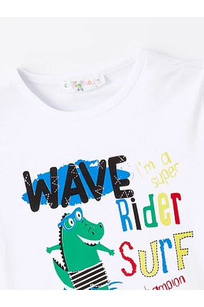 ست بالاتنه و پائین تنه آبی بچه گانه بافت Calimera Kids - کد 934506617