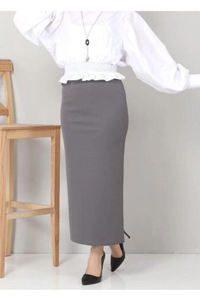 دامن حجاب متالیک زنانه کمر کش دار asilmoda - کد 934516483