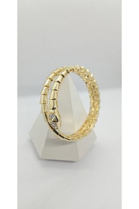 دستبند استیل (فولاد) طلائی استیل (فولاد) ndjewelry - کد 934531442