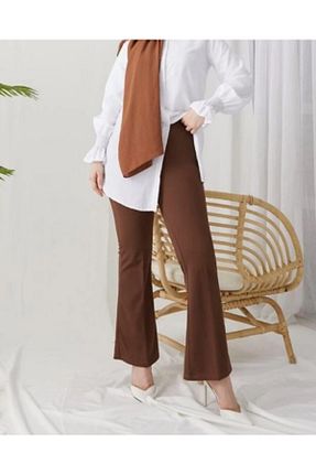 شلوار قهوه ای زنانه لیکرا Locca Due - کد 897810821