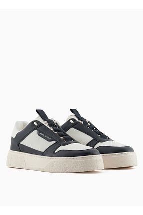 کفش اسنیکر مشکی مردانه بند دار Armani Exchange - کد 935570725