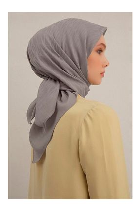 روسری طوسی پنبه ای Armine - کد 934543375